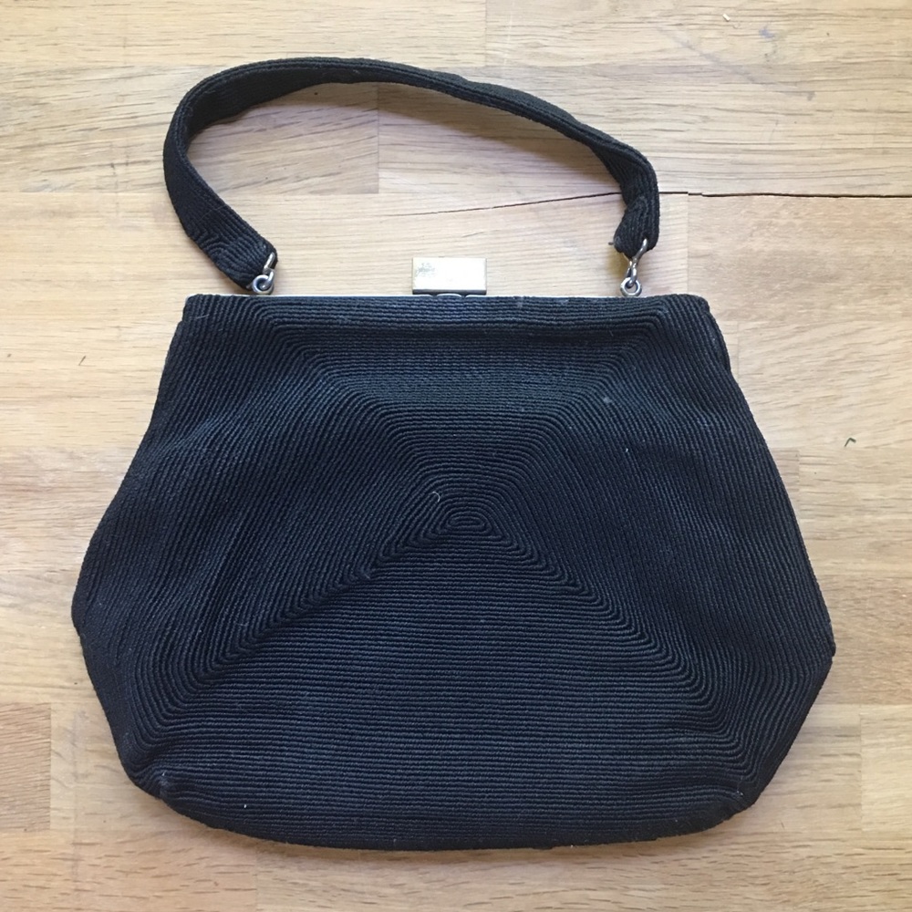 Vintage Black Wristlet/Clutch/Purse